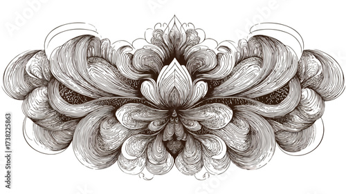 Meditative Harmony: A Flowing Depiction of Inner Serenity