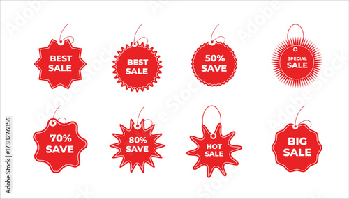 Offer , sale , discount design elements set collection vector template