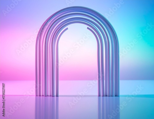 arch in the blue sky