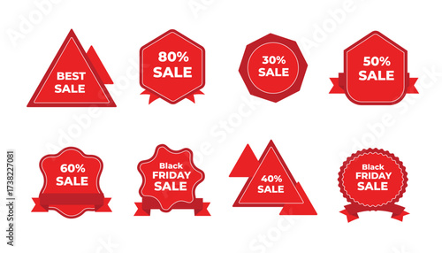 Offer , sale , discount design elements set collection vector template