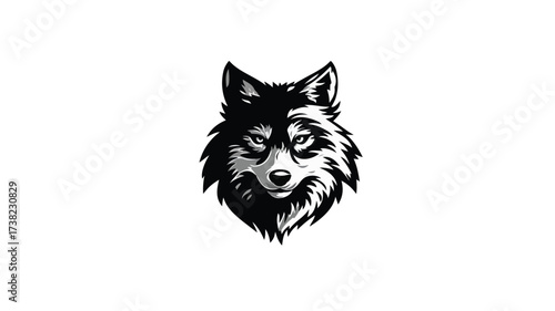 Wild Brave Animal Wolf Dog Fox Head Face Mascot