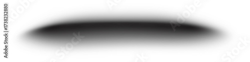 Obraz na plátně Realistic soft blur shadow vector isolated on white background