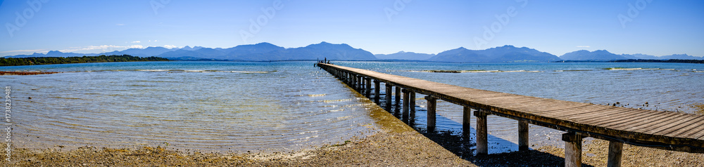 Fototapeta premium lake chiemsee in bavaria