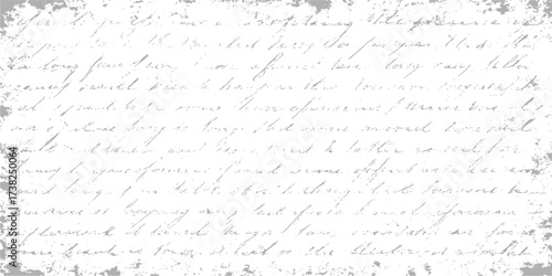 Antique paper texture with vintage script and formulas, a seamless handwritten manuscript background