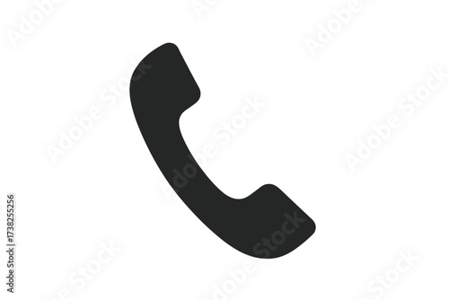 Phone call vector icon. Telephone handset symbol for web design, logo, app, UI. Communication concept. Contact us button. Customer service, support hotline pictogram.