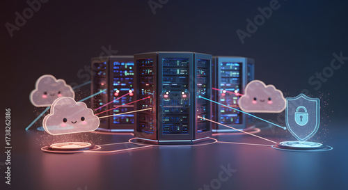 Secure Cloud Computing with Cartoon Servers