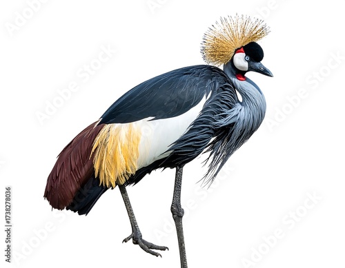 Wallpaper Mural Grey Crowned Crane Portrait. Torontodigital.ca