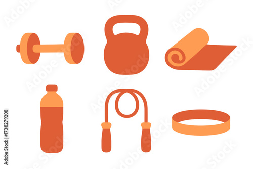 Essential fitness equipment and workout accessories for active lifestyle
