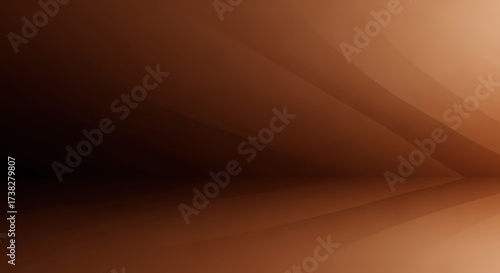 A brown and orange gradient background with a reflective surface.