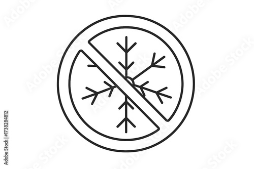 Minimalistic No Vaccination Symbol Vector with Thin Line, Prohibited Vaccine Sign, Cartoon Style Transparent Background, Anti-Vaccine Icon, Medical Health Awareness