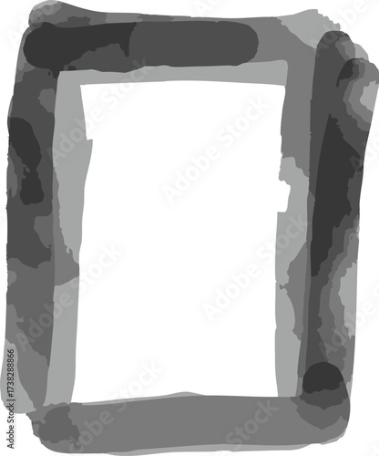 hand-painted , abstract drawing, clipart frames
