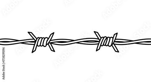 Barbed Wire Illustration Design
