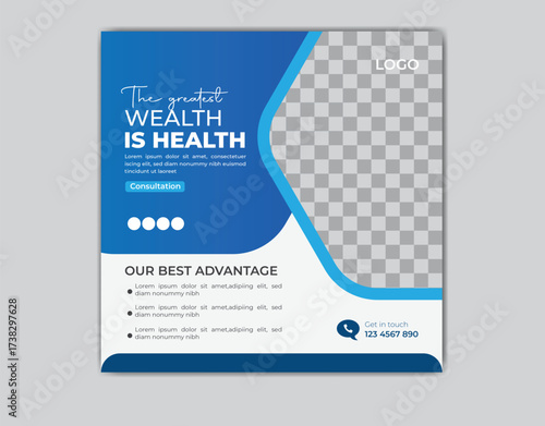 Wellness & Health Banner Template for Social Media