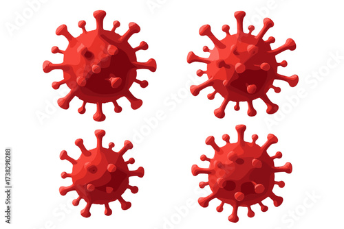 Coronavirus 3D model illustration. COVID-19 virus cell. SARS-CoV-2 pathogen. Pandemic outbreak concept. Medical, healthcare, infectious disease, virology, epidemiology background.