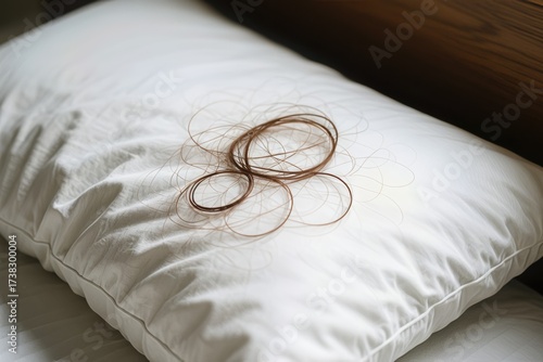 hair loss strands on pillow