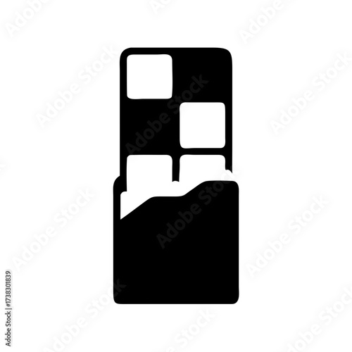 Stylized Monochrome Illustration of a Comfortable Bed with Windows Above