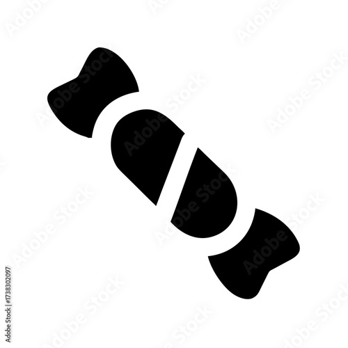 Vector Image Illustration Depicting a Wrapped Candy or Sweet Treat Icon
