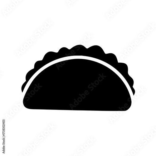 Mexican Burrito Wrap Icon - Fast Food Vector	