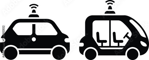 Autonomous vehicle design showcasing future transportation technology and self driving cars