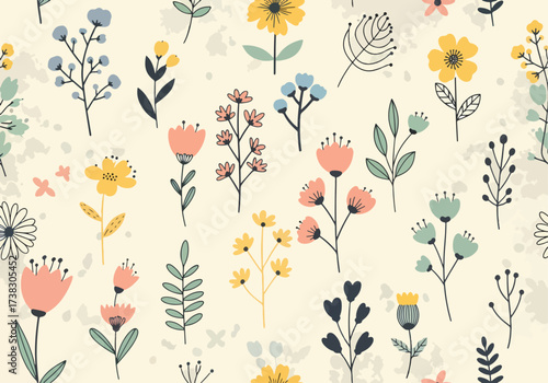 Flowers decoration. Decoration of flowers natural background illustration
