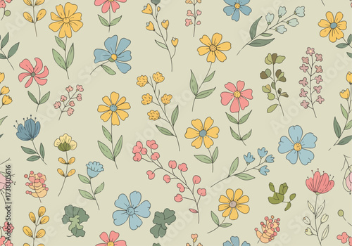 Flowers decoration. Decoration of flowers natural background illustration
