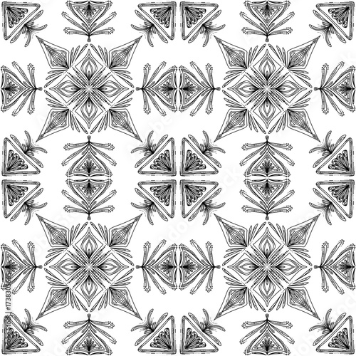 seamless pattern with floral elements