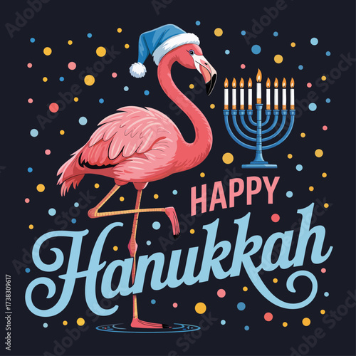 Happy Hanukkah, Pink flamingo