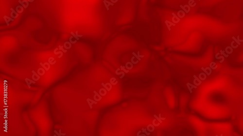 Wave red color animation liquid background. 