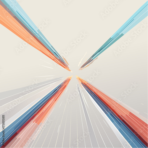 Illustration vectorielle texture rayons laser abstraite