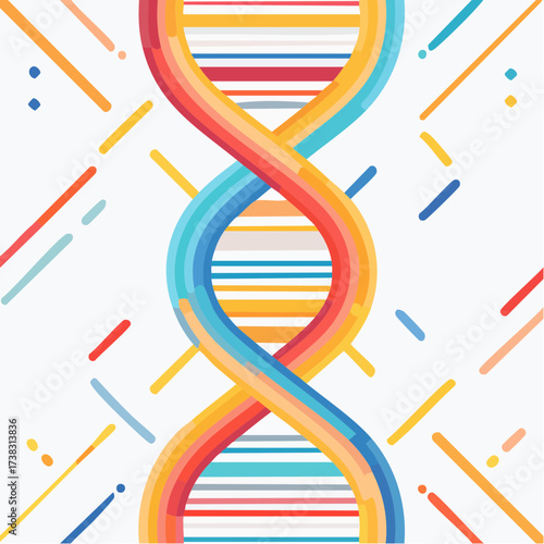 Motif graphique moléculaire abstrait moderne