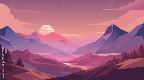 As dawn breaks the landscape is bathed in a soft and ethereal light bringing a sense of serenity to the rugged and unforgiving terrain.