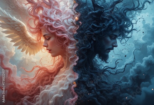  Two contrasting moods and colors