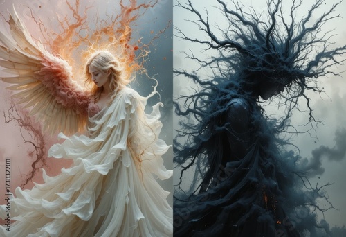  Two contrasting moods and colors