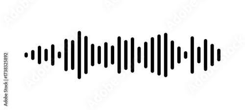 Voice message. Sound wave icon