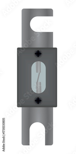 Bolt on fuse. vector illustration	