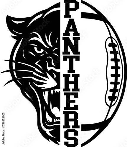 Football Panthers SVG Cut Files for Cricut & Silhouette