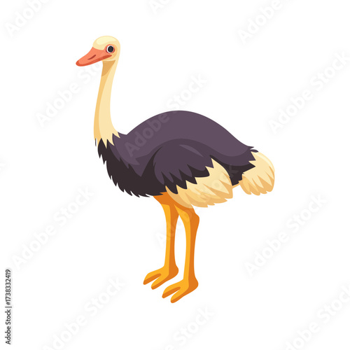 Ostrich Isometric Icon