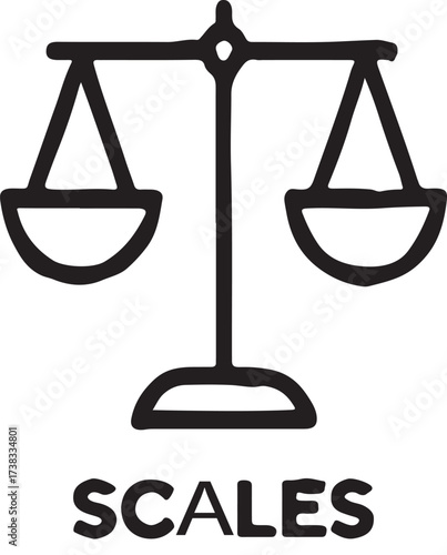 scales of justice vector