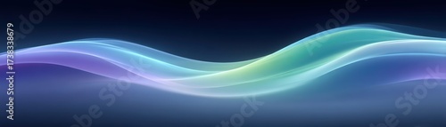 Abstract wave background with smooth flowing lines in pastel colors creating a serene and calming atmosphere for digital use