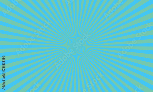 Aqua and teal radial burst pattern creating a dynamic and energetic design