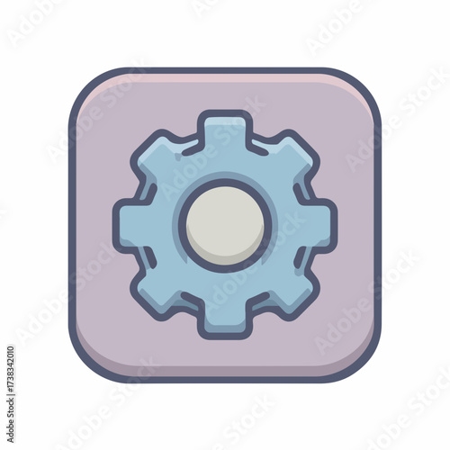 Sleek Settings Gear Icon Design