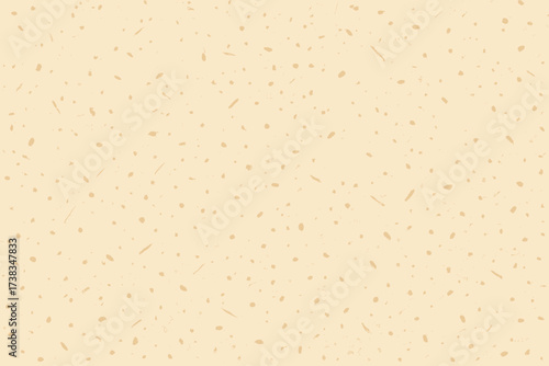 Light beige rice paper texture pattern. Washi eggshell background with fibrous grains and speckles. Ecru recycled handmade craft material backdrop for a natural look.