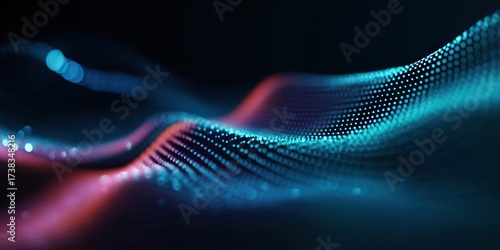 Digital background for tech, AI, data, audio, graphics, etc. © Yeti Studio
