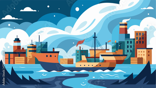 Even on the calmest of days the city harbor is never still. The sight of ships coming and going the sound of waves crashing against the docks and the faint smell of saler make it a