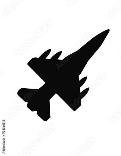 vector silhouette of a bird