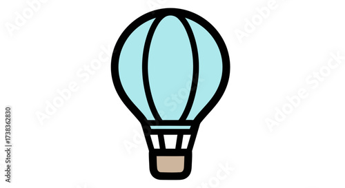 Sky Adventure Light Blue Hot Air Balloon