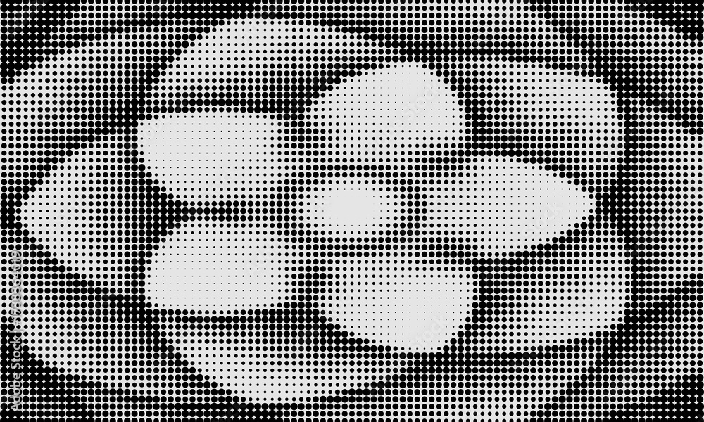 Fototapeta premium Set of black halftone dots backgrounds. vector modern dots halftone arts. modern