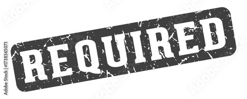 required rectangular sign. required stamp