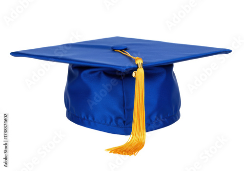 Isolated Graduation mortarboard square academic cap for commencement or convocation day