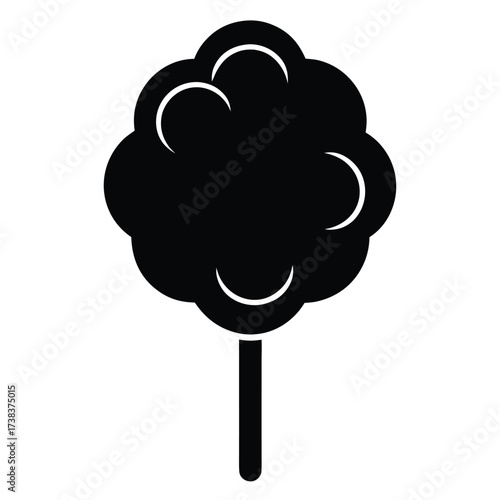 cotton candy vector icon on white background